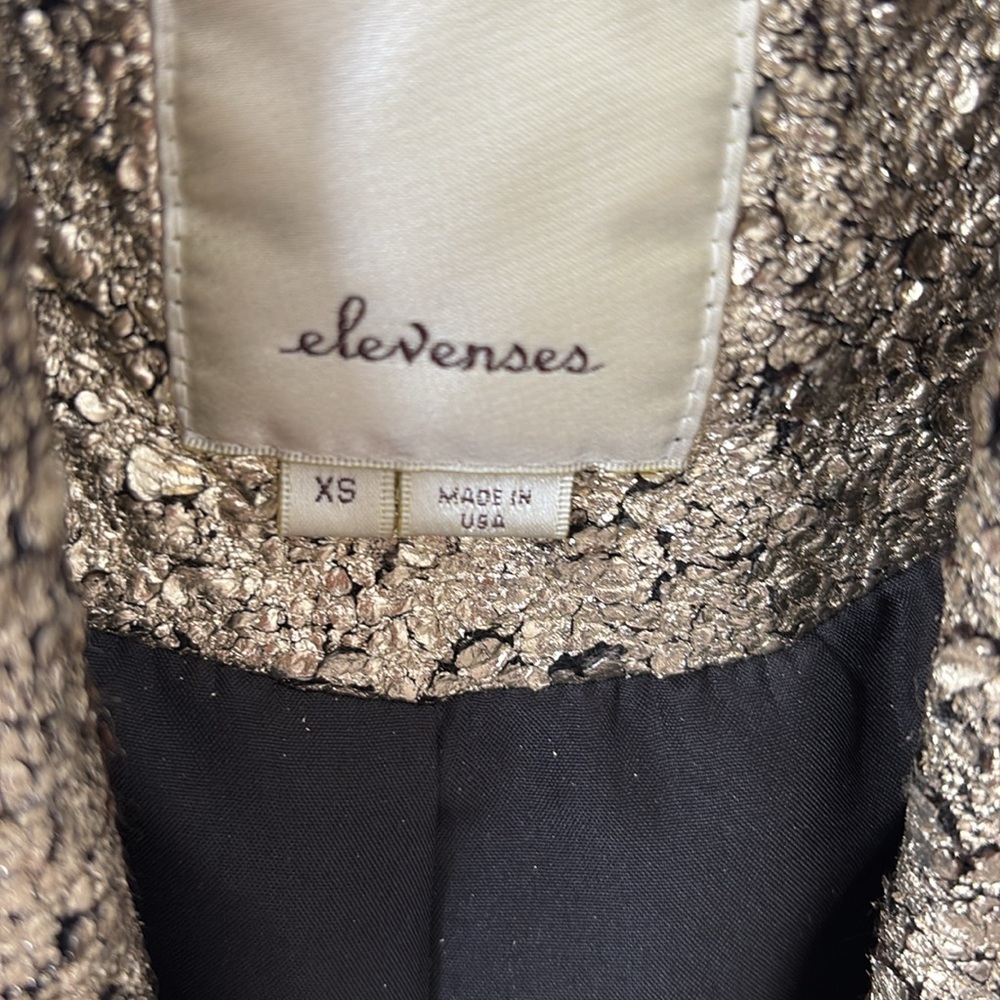 Elevenses cropped short sleeve jacket